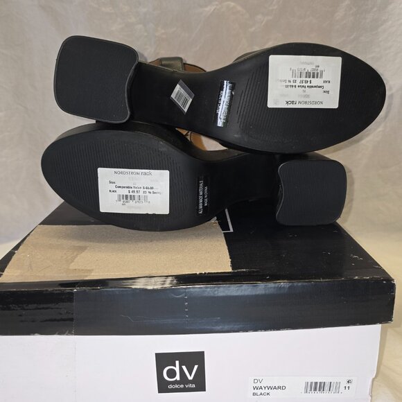 DV by Dolce Vita Platform Sandal, Women's Size 11 in Black, New in Box - Picture 5 of 8